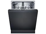 Siemens Lavavajillas SN63EX02AE iQ300, totalmente integrado con cesta para cubiertos, 60 cm, HomeConnect, varioSpeed Plus, infoLight, cestas flexibles, favorito