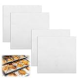 4 Piezas Hojas Deshidratadoras de Silicona 30x30cm, Rejilla para Deshidratar sin BPA, Lámina Deshidratador Antiadherentes para Secadora de Frutas, Estera Vapor Reutilizable de Malla para Hornear