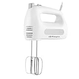 Orbegozo BA 3250, Batidora amasadora, 400 W, empuñadora ergonómica, rápida refrigeración, incluye varillas amasadoras y mezcladoras, 6 niveles, función turbo, color blanco
