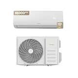 Aire acondicionado Split 4500 Frigorias, EVVO CLIMA refrigeración y calefacción, WIFI, Motor inverter, bomba de calor, clase A++/A+, deshumidificador, R32 (18.000 BTU)