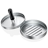 Ceisazira Prensa Hamburguesas de Aluminio, Antiadherente Molde Hamburguesas Caseras, Molde para Hacer Hamburguesas, Molde Hamburguesas para Prensar Carne Picada y Barbacoa, Utensilios de Cocina