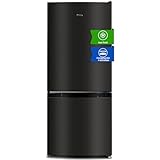 CHIQ Refrigerador independiente con compartimento congelador | Combinación de refrigerador/congelador con tecnología Low-Frost | Aspecto de acero inoxidable oscuro (117 l) | 114 x 47 x 49,5 cm (alto x