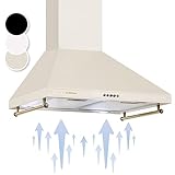 Klarstein Campana Extractora 60 cm, Extractor Cocina para Pared con Filtro Aluminio Antigrasa para Lavavajillas, Flujo Aire 645m³/h, Luces LEDs, Campanas de Cocina, Extractores con Montaje de Pared
