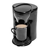 Clatronic KA 3356 Cafetera eléctrica pequeña de Goteo automática, Capacidad de 1 Taza café, 300 W, 1 Cups, plástico, Negro