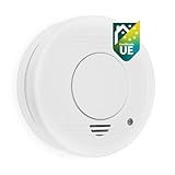 Smartwares Detector de humo - Sensor óptico - Vida útil: 10 años - Batería reemplazable 1 año - Botón de prueba - 85 dB - 10.044.62