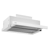 Cata Campana Extractora TFH 6830 GWH 6 Niveles de Extracción Panel de Control Táctil Nivel Sonoro 46 db Motor Extra Silencioso Iluminación LED Interior Blindado Fácil Limpieza Ancho 60 cm Color Blanco