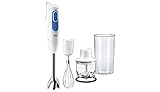 Braun MQ 3025 Spaghetti Immersion blender 600L 700W Blue, White blender MQ 3025 Spaghetti, Immersion blender, 600 L, Blue, White, 0.35 L, 13500 RPM, 1.2 m