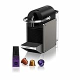 Nespresso Pixie Redesign, Cafetera cápsula Krups, Titanio