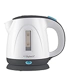 Sytech hervidora sin Cable, 0,9 l, Base giratoria 360º, Blanco