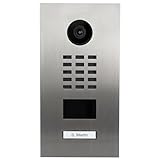 Portero de vídeo IP WiFi D2101V V2 - Portero de vídeo con 1 Timbre Lector de Placa RFID - Controla el Acceso a tu casa para Varias Personas - Apertura Puerta - Accesorios incluidos - INOX - Doorbird