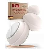 LouMaxx Tope para puerta de 3 piezas, color blanco, con forma de macarrón