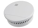 ABUS Detector de humo RWM90 – con batería reemplazable de 5 años – Certificado DIN EN14604 – adecuado para viviendas – 85 dB volumen de alarma – blanco