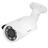 WESTSHINE 5MP AHD Cámara de Seguridad Bala Lente varifocal de 2,7mm a 13,5mm, TVI/CVI/AHD/CVBS IR-Cut 8 IR Leds Cámara de vigilancia de visión Nocturna para Exteriores de 130 pies (Varifocal 5MP)