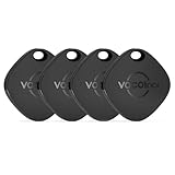 VOCOlinc Smart Air Tag Tracker, Localizador de Objetos Bluetooth, Compatible con Apple Buscar (Sólo iOS, Android NO Funciona) Rastreador para Llaves/Equipaje/Cartera, IP67 Impermeable, Paquete de 4