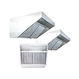 Campana extractora 1515mm 3 filtros para hostelería y cocinas Industriales modelo “Visera” de pared o central a techo