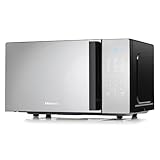 Hisense H20MOMBS4HG - Microondas con Grill, 20 L, Plato Giratorio, Múltiples Niveles de Potencia, Modo Eco, Temporizador de Cocción, Espejado