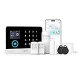 PGST Sistema de Alarma 2G gsm WiFi, Compatible con Control Remoto, Kit de Seguridad para el Hogar con Smart Life App 8Piezas, Sistema antirrobo Inalámbrico 120DB, Compatible con Alexa, Google Home