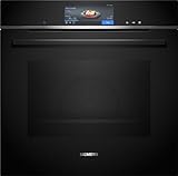 Siemens Horno de vapor inteligente empotrable HS758G3B1 iQ700, 59,4 cm de ancho, humidClean Plus - Para una limpieza rápida, asistente de horno con control de voz, cookControl Pro, pantalla táctil