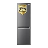 LG GBP31DSLZN Frigorífico Combi Door Cooling+, Nevera y Congelador, 2 Puertas, Serie 300, Clasificación E, Capacidad 374L, 1.86m, Inox grafito Antihuellas