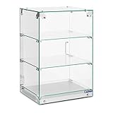 Royal Catering RCKV-03-N - Vitrina para tartas (60 L, 3 niveles, vitrina panorámica)