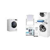 LG RH80T2AP6RM - Secadora de Ropa, 8 Kg, Bomba de Calor y Carga Frontal, Secadora LG Serie 100 & CARE + PROTECT Kit de Unión Universal para Lavadoras y Secadoras con Estante Deslizante