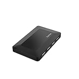 Hama - Hub USB 2.0 (4 Puertos), Color Negro