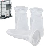 Fizdoqg 3 Piezas Filtro de Tapa IBC Filtro de Nylon Filtro de Cubierta IBC Filtro para Agua de Lluvia Filtro IBC para Tanque de Agua de Lluvia IBC DN75, Bolsa Colador de Malla Fina para IBC