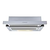 SCHNEIDER Campana extraíble 90 cm, 620m³/h, 2 velocidades, Inoxidable SCHT962AX