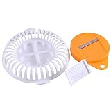 - Máquina para Cortar Patatas Fritas de microondas, Chip Maker y rebanadora - Rebanadora de Patatas crujientes de Frutas Hechos en casa Snack Chips Rack Tray Easy Set Accesorios