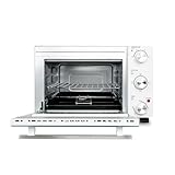 Mini Horno Eléctrico de Sobremesa - Temperatura regulable - Temporizador de hasta 60 Minutos - 3 Opciones de Calentamiento - Capacidad: 35 L - Color: Blanco - Kubo