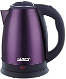 Hagen, Hervidor eléctrico compacto de acero inoxidable, diseño elegante, base de 360°, capacidad 1,8L, 1500W, base de 360°, filtro extraíble y lavable, HA5525- Purple