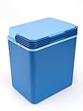 aro Nevera térmica rígida y portátil, para Camping, Playa, 30 x 40 x 45 cm, Capacidad: 32 L (6 Botellas de 2 L), Azul