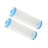 Juego de 2 filtros de agua versátiles de 10 pulgadas, prefiltro, filtro purificador de agua, filtro doméstico, filtro lavable, purificación de agua comercial