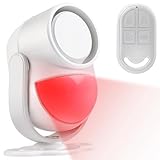 GALOOK Alarmas para Casa, PIR Sensor de Movimiento de Alarma con Control Remoto para Sistemas de Alarma en Casas, Tiendas, Oficinas, Coches Tecnología de Seguridad Protección Antirrobo, 125dB