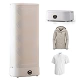 Naturalpowev Secadora portátil, Secadora eléctrica con función de Planchado a Vapor y Temporizador de 240 Minutos, Secadora a Vapor Inteligente Plegable para Ropa y Telas, rápida y fácil de Usar