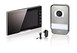 Legrand, EASYKIT Plus 368910 - Videoportero con Conector de 2 Hilos, Monitor a Color con Espejo y cámara Gran Angular, 1 o 2 Unidades Familiares, Ampliable, IP54-IK07, Color: Acero Inoxidable