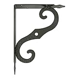 Amig - Palomilla para estanterías de pared | Escuadra metálica para baldas | Ángulo para estantes | Soporte estantería | Acero | Color Blanco | Medida: 100x90 mm | Peso máx. recomendado: 75 Kg