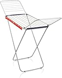 Leifheit Tendedero con alas Classic Siena 200 Easy Aluminium, tendedero de Ropa Plegable para Prendas Grandes y pequeñas, Estable tendedero Exterior e Interior, 20 m de Longitud de tendido.