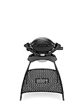 Weber Q1000 Barbacoa de Gas, 43 x 32 cm, con soporte, Negro 50010353