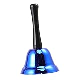 Toyvian 1pieza Campana De Mano De Metal Ergonómica Juguete Musical para Campana De Percusión Ligera Y Duradera para Fiestas Y Celebraciones