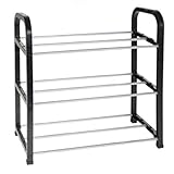 Acan Tradineur - Zapatero de Metal y plástico de 3 Niveles, Soporte para Calzado, estantería Multiusos para Zapatos, recibidor, Dormitorio, Pasillo - 42 x 40 x 19 cm - Modelo Aleatorio