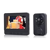 de Videoportero, Cámara de Videoportero con Monitor de 4.3, Videoportero, Kits de Cámara HD de 8MP, ángulos Amplios de 170 Grados, Intercomunicador para Villa, Hogar, Oficina,