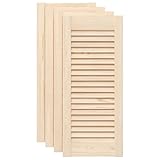 vidaXL Puerta de armario de lamas 4 uds 69x29,5 cm madera de pino, puerta de mueble, puerta de armario, panel de lamas de madera
