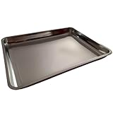 Bandeja de Horno Profesional en Acero Inoxidable - Antiadherente y Resistente - Tamaño 45x35x4,8 cm - Ideal para Hornear y Servir