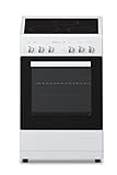 SOLTHERMIC VTC50BLANCA COCINA ELECTRICA VITROCERAMICA CON HORNO INCORPORADO/BLANCA/ANCHO 50 CMS / 3 FUEGOS/HORNO CON GRILL
