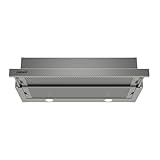 Cata Extender 700 Campana Extractora de Cocina, Panel de Control Mecánico, 2 niveles de Extracción, Motor Tangencial, Iluminación Led, Ancho de 77 cm, Acabado en Acero Inoxidable.