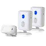 Detector de movimiento PIR inalámbrico para el hogar, tienda, alarma de bienvenida, monitor, entrada de puerta comercial, alarma de seguridad para buzones de negocios, recordatorio de enfermería para