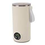 Mezclador de Calentador de Botellas Portátil, 400 Ml de Hervidor Eléctrico de Viaje, Mini Hervidor de Agua, Mini Tetera Inalámbrica 6000 MAh Recargable, Fórmula de Calentamiento