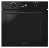 Candy C-Bake 600 CA6 N3B3YTB, Horno Multifunción, 78L, WIFI, 3300W, 1 Bandeja y 1 Rejilla, Ventilador Radial, Pirólisis + Aquálisis, Convección, 12 Funciones, Puerta 4 Cristales, Full Black