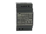 MeanWell Transformador de riel industrial de 60 W, barra de carril DIN Rail Power Supply universal (12 V, 4,5 A)